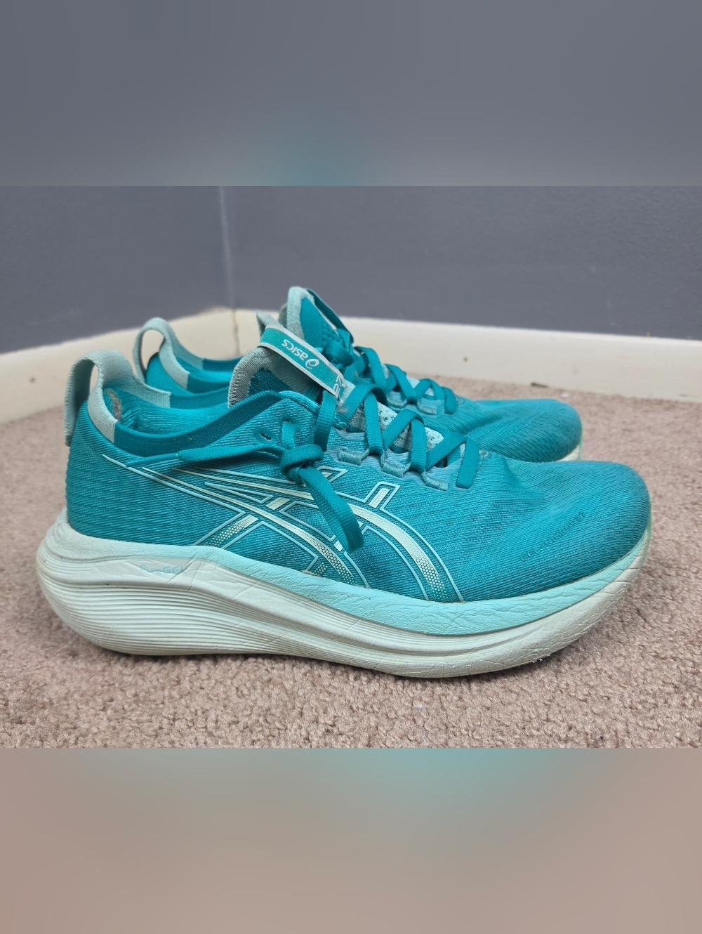 Asics Women’s Athletic Running Shoes in Teal and Light Aqua
